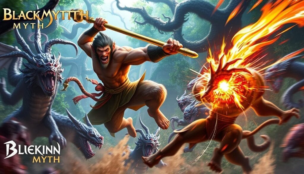 Black Myth Wukong Combat Scene